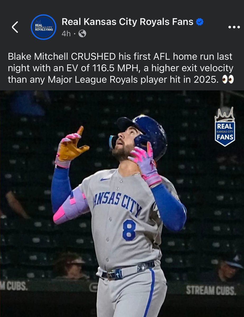 116.5mph with a wood bat crazy, Sinton alumni <a href="/mitchellblake25/">Blake Mitchell</a> breaks a Royals record. The kid is special 👀🔥💪🏽⚾️💥<a href="/marcussarate/">Marcus Sarate</a> <a href="/SintonBaseball/">SintonPirateBaseball</a> <a href="/qmartinez/">Quinton Martinez</a> <a href="/reycastillo361/">Rey Castillo</a> <a href="/ChrisThomasson7/">Chris Thomasson - KIII Sports</a> <a href="/LarissaLiska/">Larissa Liska</a> <a href="/TexCoastBend/">Texas Coastal Bend Sports Wire</a> <a href="/TxBaseballRpt/">The Texas Baseball Report</a> <a href="/Royals/">Kansas City Royals</a> <a href="/alaniz3/">Adrian Alaniz</a>