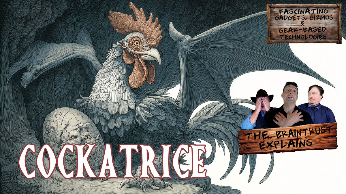 FGGGBTpod's tweet image. No one wants to be turned to stone, we can all agree on that, but what it&apos;s even worse if you get turned by a small creature the size of a barnyard chicken.  That&apos;s just embarrassing!  This week, we teach you how to avoid that by knowing the cockatrice:

bit.ly/FGGGbT_Cockatr…