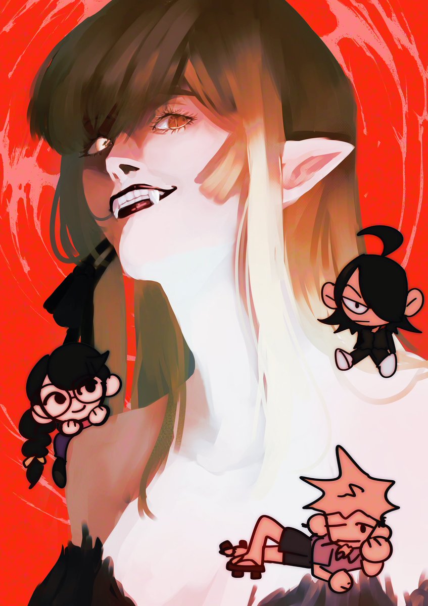 Bea-hee hoo+ open in vgen!! (@cookie_keko) on Twitter photo Vampire 🧛 
#kissshot #MonogatariSeries #物語シリーズ Vampire 🧛 
#kissshot #MonogatariSeries #物語シリーズ