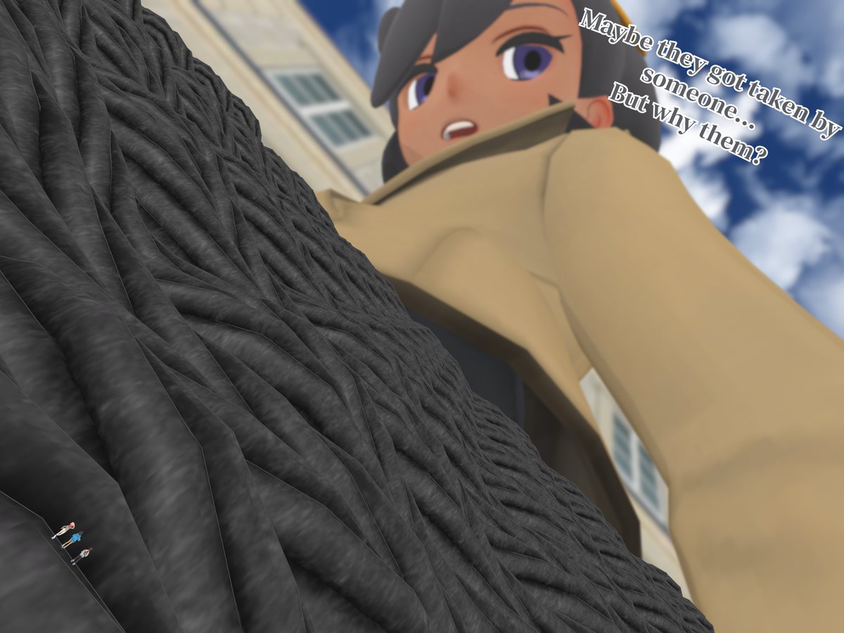 [Team MZ's Case 1/2]

Emma is investigating the sudden disapperance of the team MZ, she still don't understand how it happened but little does she know they are closer that she imagines..

#Sizetwitter #giantess #PokemonZA #巨大娘