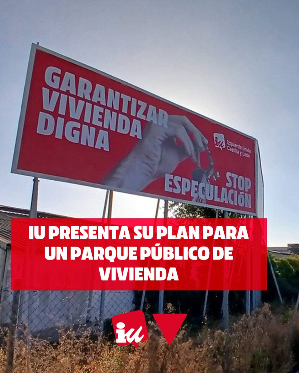 IU presenta su plan para un Parque Público de Vivienda

Parque público protegido para garantizar alquileres asequibles e intervenir el mercado
 
Toda la info 👇🏻

iucyl.es/noticias/iu-pl…