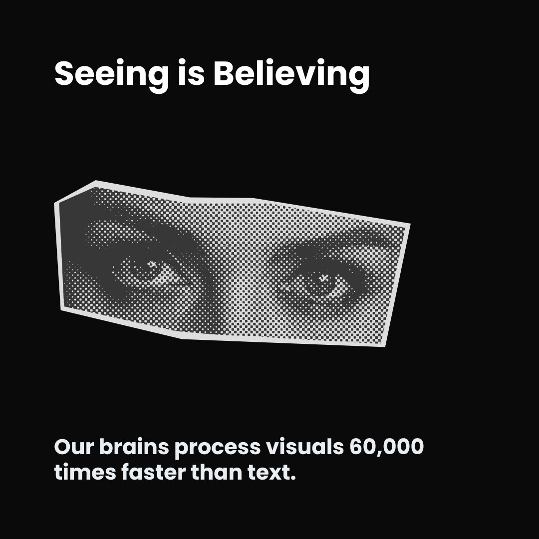 Inkbotdesign's tweet image. Seeing is Believing

Our brains process visuals 60,000 times faster than text. This is why a strong visual identity—your logo, colours, and fonts—is so vital. It communicates who you are before anyone reads a single word.

(Source: 3M) #VisualIdentity #GraphicDesign #DidYouKnow