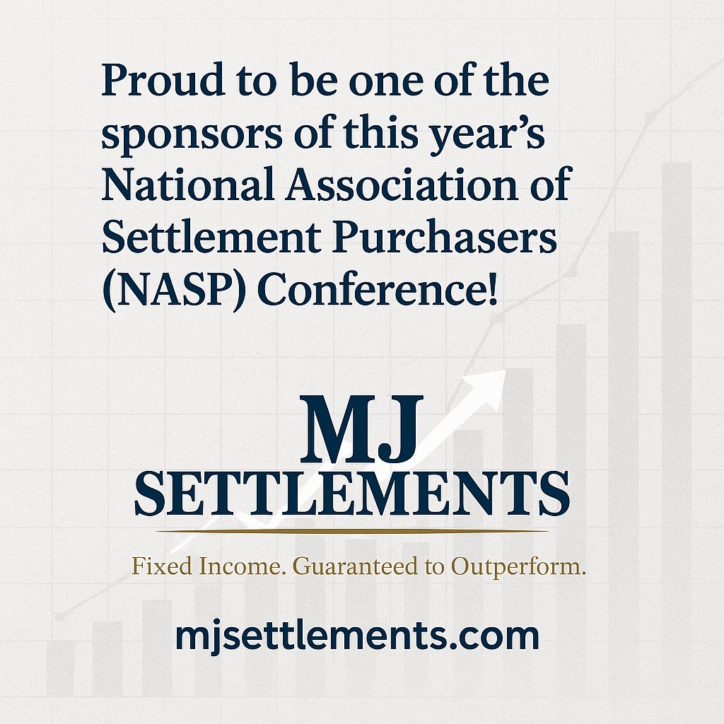 MJSettlements's tweet image. Proud to be one of the sponsors of this year’s NASP Conference, where industry leaders came together to advance transparency, ethics, and investor confidence in structured settlements. 💼
Learn more at mjsettlements.com
 #NASP #StructuredSettlements #SafeMoney