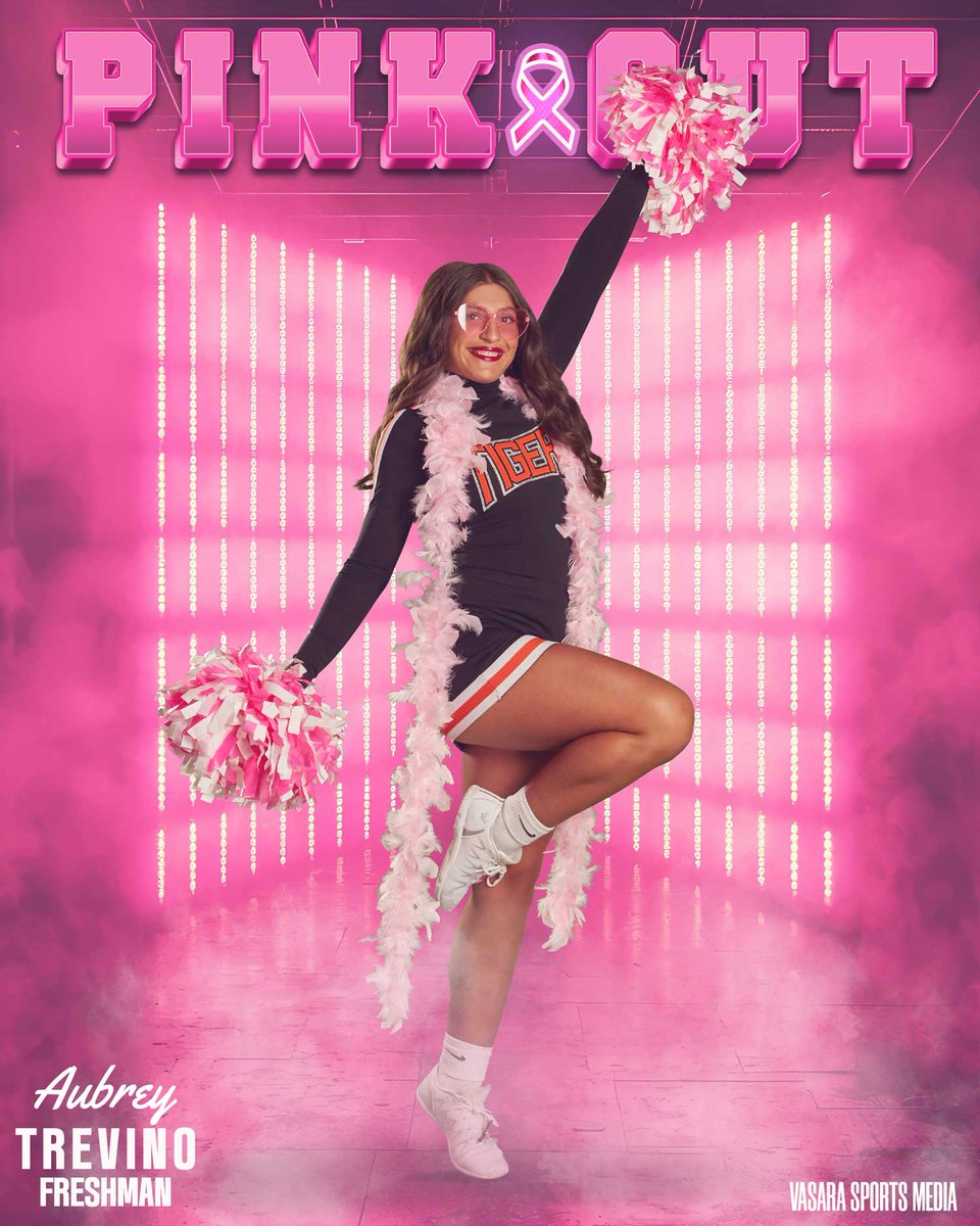 Vasaraphoto's tweet image. TIGER FANS, IT'S PINK OUT GAME DAY!!!

🧡🖤🤍🧡🖤🤍🧡🖤🤍

🗓️ October 24th, 2025

🆚Navarro

⏰ 6:00 PM

📍Smithville High School

Tickets: events.hometownticketing.com

Meet Our Cheerleader 🐅🐾🐅🐾

Freshman - Aubrey Trevino

#tigercheer

#tigerfootball

#vasarasportsmedia