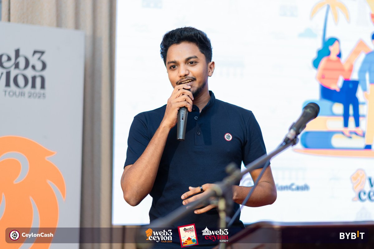 maniyaweb3's tweet photo. Took the stage at the Web3Ceylon Tour to speak about @superteam and @SuperteamEarn
how creators, devs, and builders from π±π° can start earning in the Solana ecosystem.
Sri Lankaβs web3 wave is just getting started. β‘οΈ
#Web3Ceylon #Solana #Superteam #SuperteamEarn #CeylonCash #BYBIT @SolanaSrilanka
