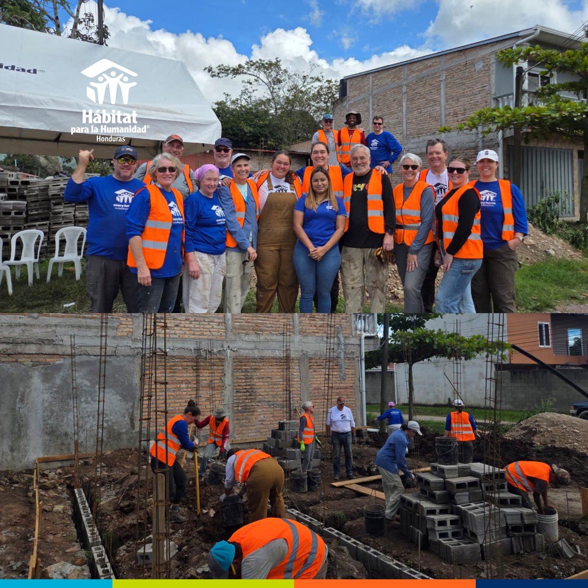 HabitatHN's tweet image. En Siguatepeque, la brigada de Hábitat Seattle–Kittitas 🇺🇸 deja una huella de servicio y esperanza. 🏡✨
Los voluntarios comparten sonrisas, aprendizajes y el deseo de construir un mejor futuro junto a las familias hondureñas. 💙
#HábitatHN#HabitatSeattleKittitas
