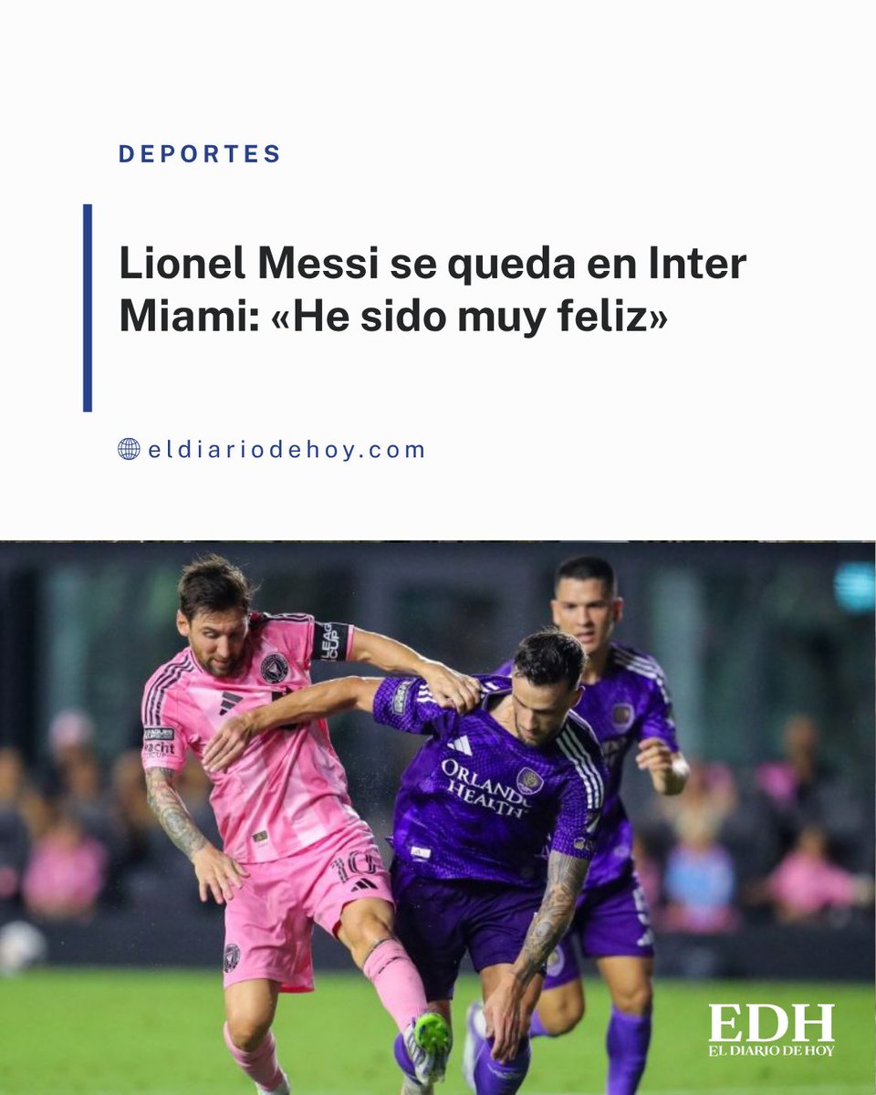 EDHNoticias's tweet photo. #Depotes | La renovación de Lionel Messi por el Inter Miami hasta el 2028 permite extender uno de los contratos más millonarios de la MLS.

Lee más ➡️ https://t.co/iiFugNLYyx https://t.co/MyptIWldSx
