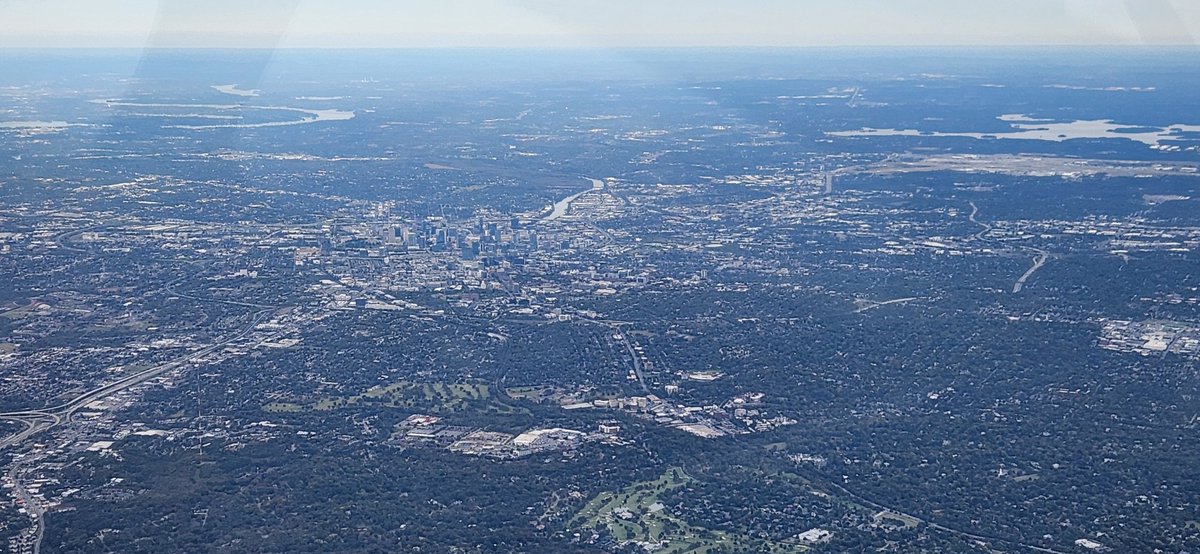 Heck of a lot better going home today v coming to here Wednesday.  Smooth as glass up here.  Bye, bye Nashville.