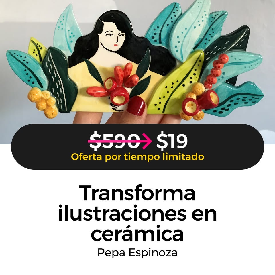 GTechDesignNet's tweet image. En este #cursoparacreativos, aprenderás a dar volumen a tu #ilustración, llevando una imagen del papel a la cerámica y creando una pieza con texturas y técnicas decorativas. ✅ Accede al curso AQUÍ 🖱👉 domestika.sjv.io/9L0YLy