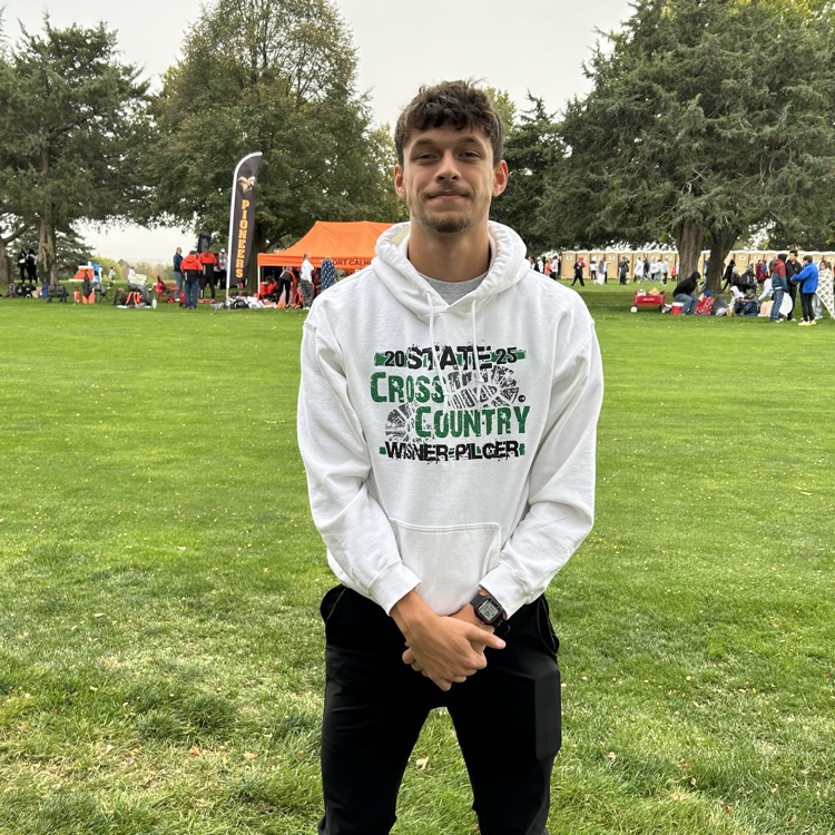 Sylas D. finished out a successful cross country season with a great run at state! He finished 68th out of 131 runners and was only two seconds off his career PR on a hilly course!