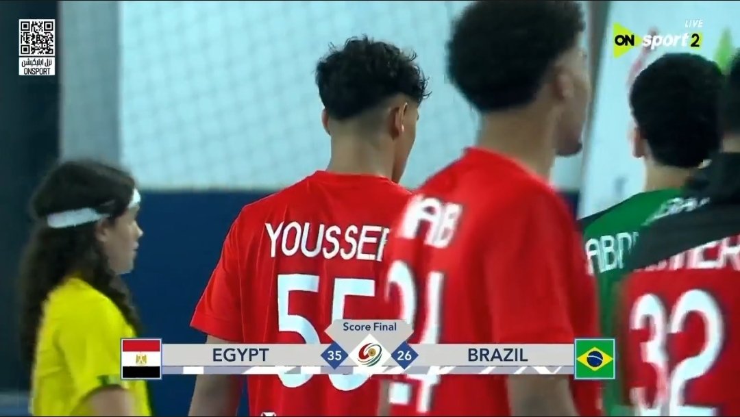 TeamsEgypt's tweet image. المنتخب الوطني لكرة اليد يستهل مشاركته في بطولة العالم للناشئين المغرب 2025 بالفوز على نظيره البرازيلي 35-26.
#TeamEgypt 
#Handball
#Morocco2025