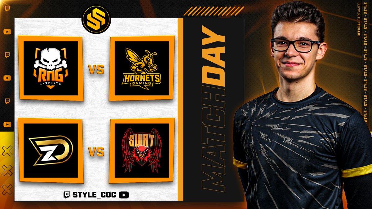 Style_coc's tweet photo. 🥳 LIVEEEEEEE!

Último Stream hasta la vuelta del Mundial! ❤

🏆 Golden Heart - DOD Cup

✅ RNG x Guerrilla 🆚 Hornets Gaming
✅ DIZI x STMN 🆚 SWAT

TODO el MUNDO para DENTRO! 💪

🟣 https://t.co/1tsBS7OMKY
🔴 https://t.co/ANQ7jhiY9m https://t.co/HkhKGR0Zva