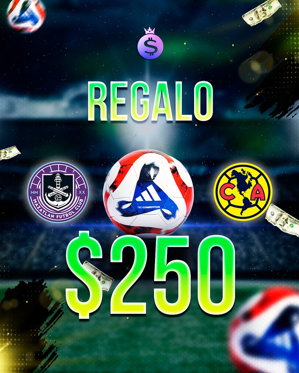 SistemaZcode's tweet image. 🎁 REGALO $250
¿Cuántos tiros de esquina habrá en el Mazatlán 🟣 vs 🦅 América? 🇲🇽⚽
Comenta tu predicción con #Zcode
Manda tu respuesta a @SistemaZcode
Dale ❤️ y RT 🔁
1 participación por persona 👇
#Mazatlán #América #LigaMX #ZcodePicks