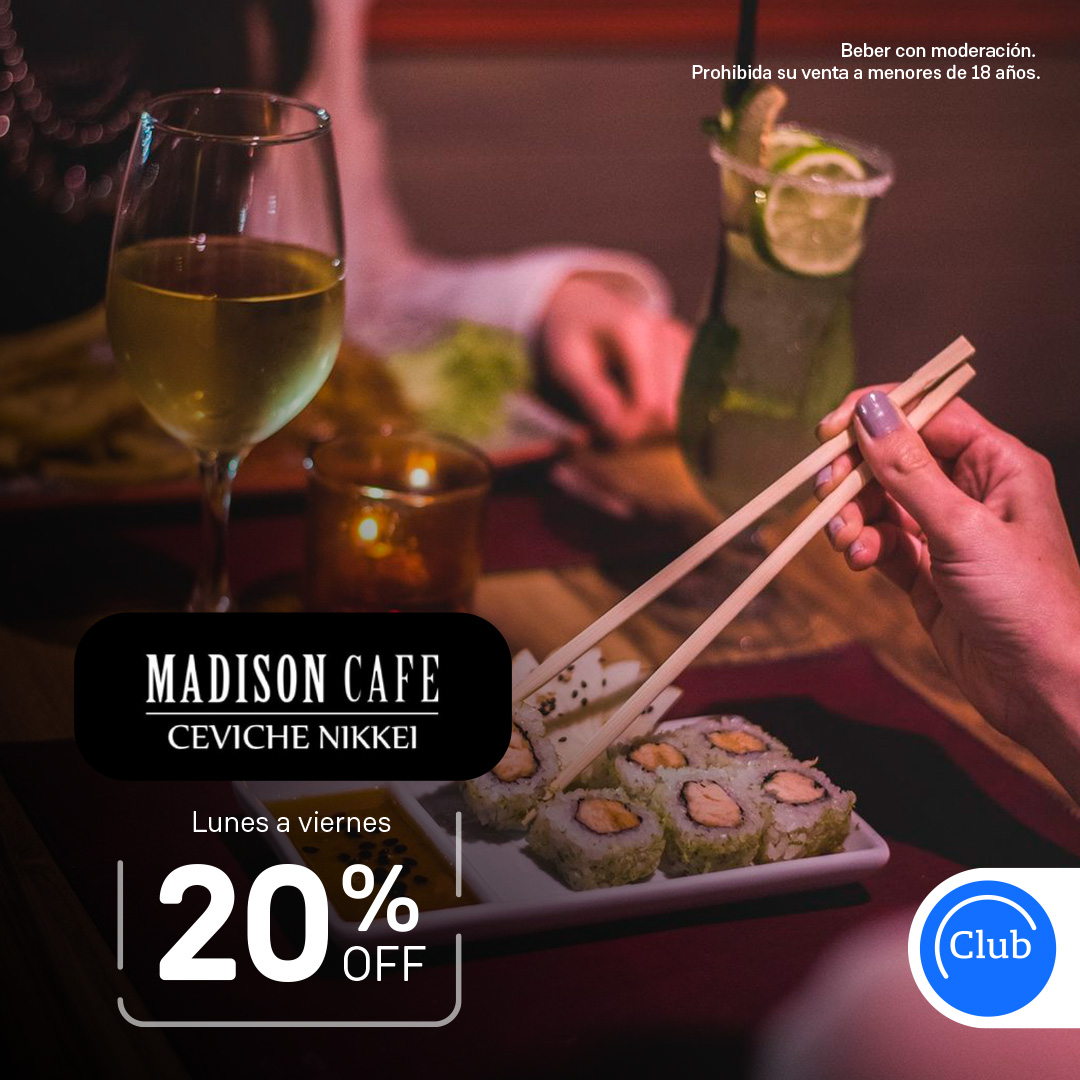 clubln's tweet photo. ¡La cena de hoy a la noche es en #CevicheNikkei! 📍 Disfrutá de toda su carta con un 20% Off. 🍣🥂

Click acá 👉 https://t.co/zy3RAGJRq1

#madisoncafe #cavichenikkei #sushi #sushilovers #sushitime #foodie #beneficiosclubln #clublanacion #clubln https://t.co/mmBm9cgvVF