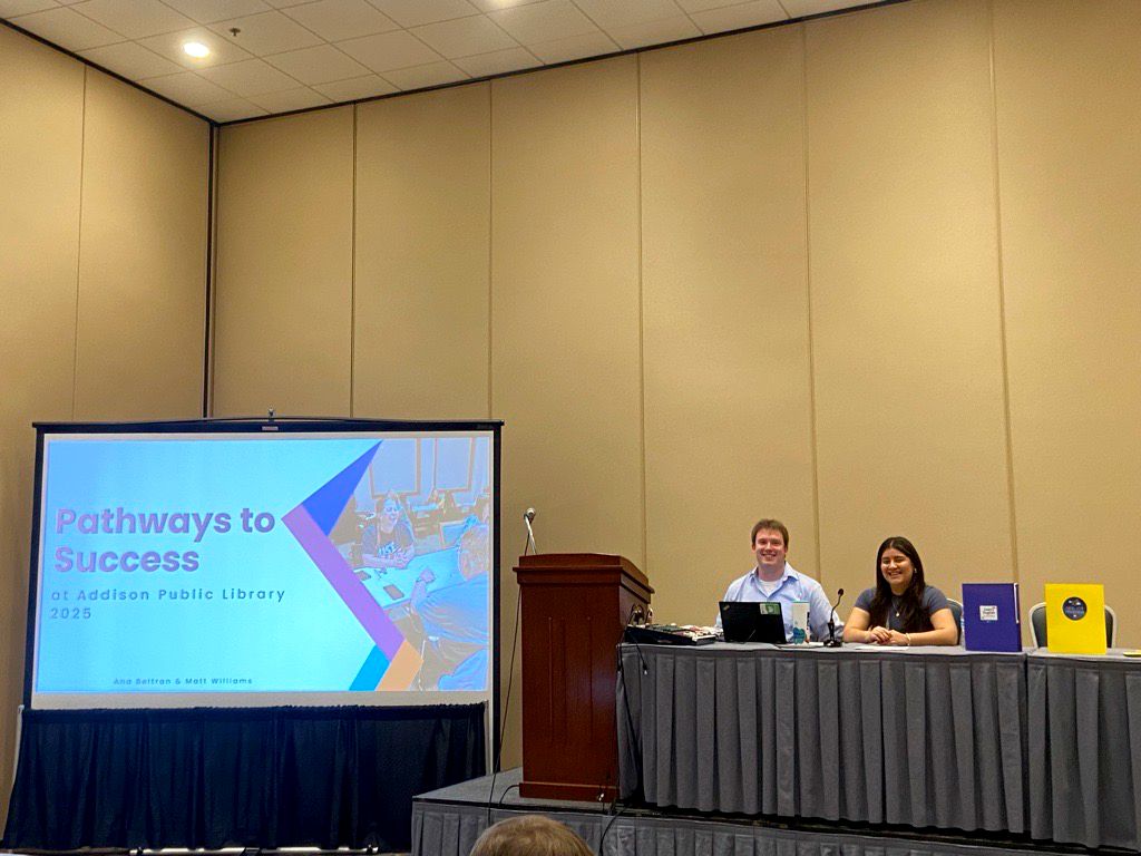 AddisonPubLib's tweet image. So proud of our staff members who presented at the @IllLibraryAssoc Annual Conference last week! 🎉
They shared their expertise with library professionals from across the state, and we couldn't be more excited about the knowledge and connections they brought back. #ILA2025