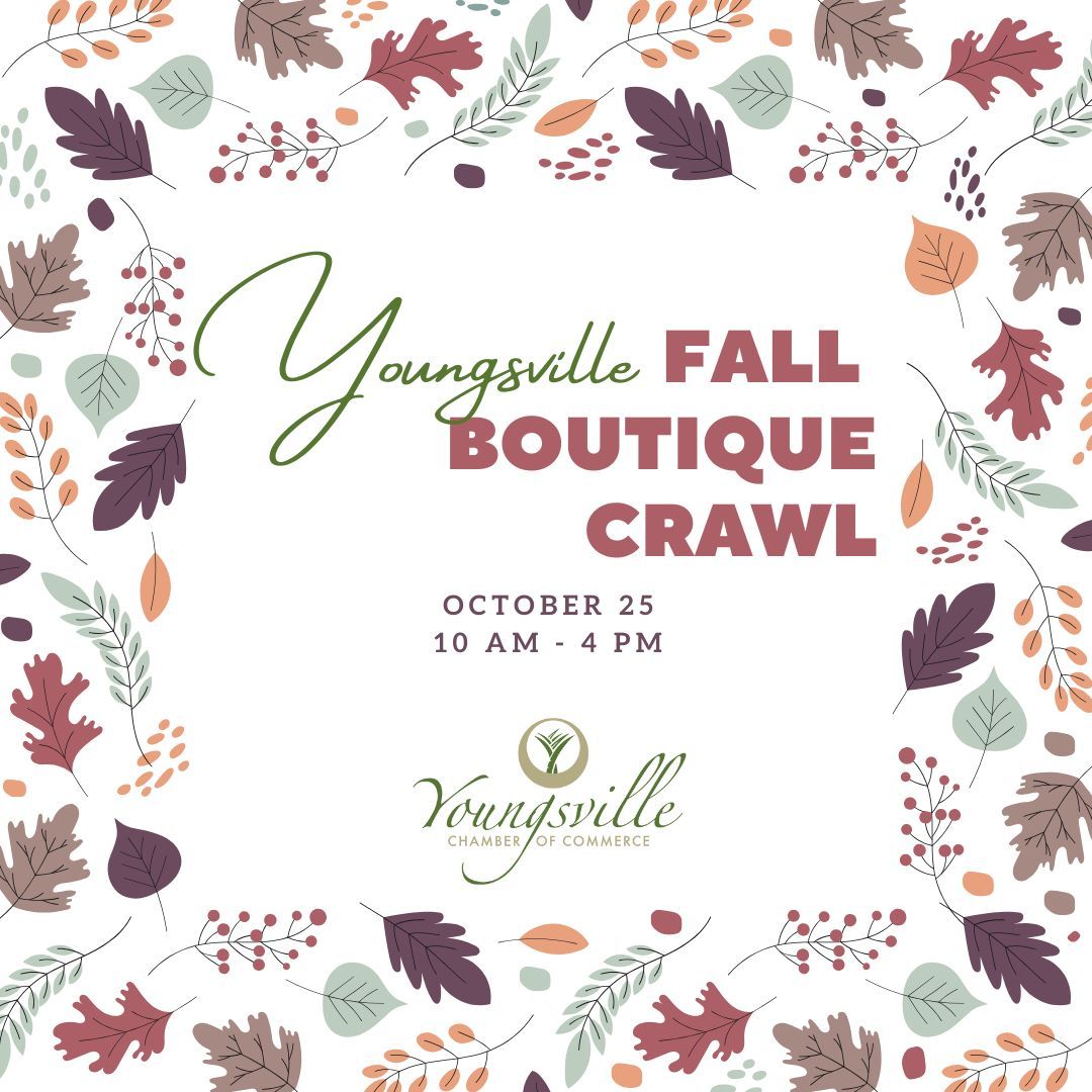 Who’s ready to Shop Youngsville First this weekend?
The Fall Boutique Crawl is TOMORROW!

Tag your shopping bestie 👇
#YoungsvilleFallBoutiqueCrawl #ShopYoungsvilleFirst