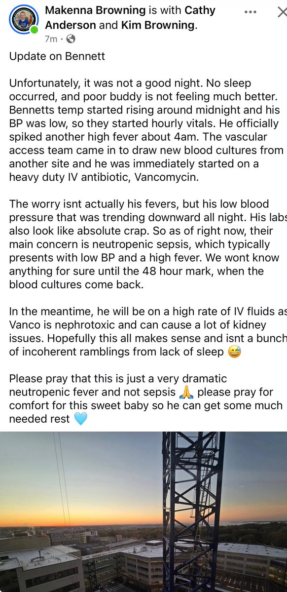 ChrisMWilliams's tweet image. Friends. Big ask today. My racing buddy Bennett - who I talked about with @Hassel_Chris on @IowaEverywhere Monday - is having a really tough go. 
Message from his mother - a family friend - below. 
They really need us right now. Been fighting for so long and funds are running…