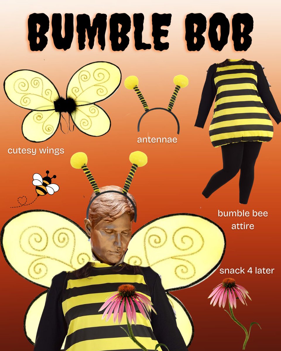 graingerlibrary's tweet image. Hey, Halloween enthusiasts! It&apos;s almost Halloween, which means it&apos;s time to pick out a cute costume if you haven&apos;t already. If you&apos;ve been too busy studying at Grainger to brainstorm, have no fear. Fashion Bob is here! 

Let us know your favorite Bob look below! 🍂