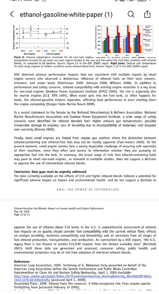 AdvNaikMumbai's tweet image. Environmental Working Group research found increasing Ethanol in fuel blend beyond E15 to be potentially deleterious for human health, due to adverse impact on emission control system &amp;amp; emission of acetaldehyde, ground-level ozone &amp;amp; other toxic pollutants.
@theskindoctor13