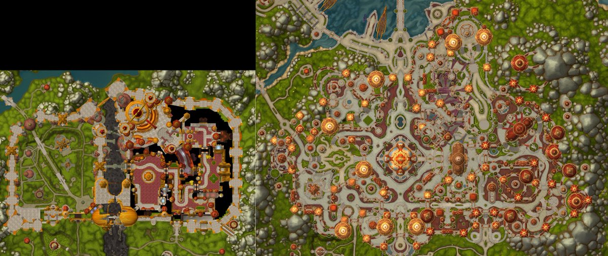 Using map.wow.tools I have tried, to the best of my ability, created a comparison image of the scale of Midnight Quel'Thalas next to TBC Quel'Thalas and Silvermoon. The difference is striking side by side.