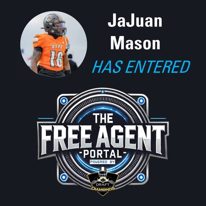 JaJuan Mason has entered thefreeagentportal.com 
Now professional football teams (from 11 different leagues around the world) can search, evaluate, and contact him!  
#freeagency #elitefootball #professionalathletes #thefreeagentportal #freeagent #freeagents 
<a href="/DraftDiamonds/">Draft Diamonds ™️</a>