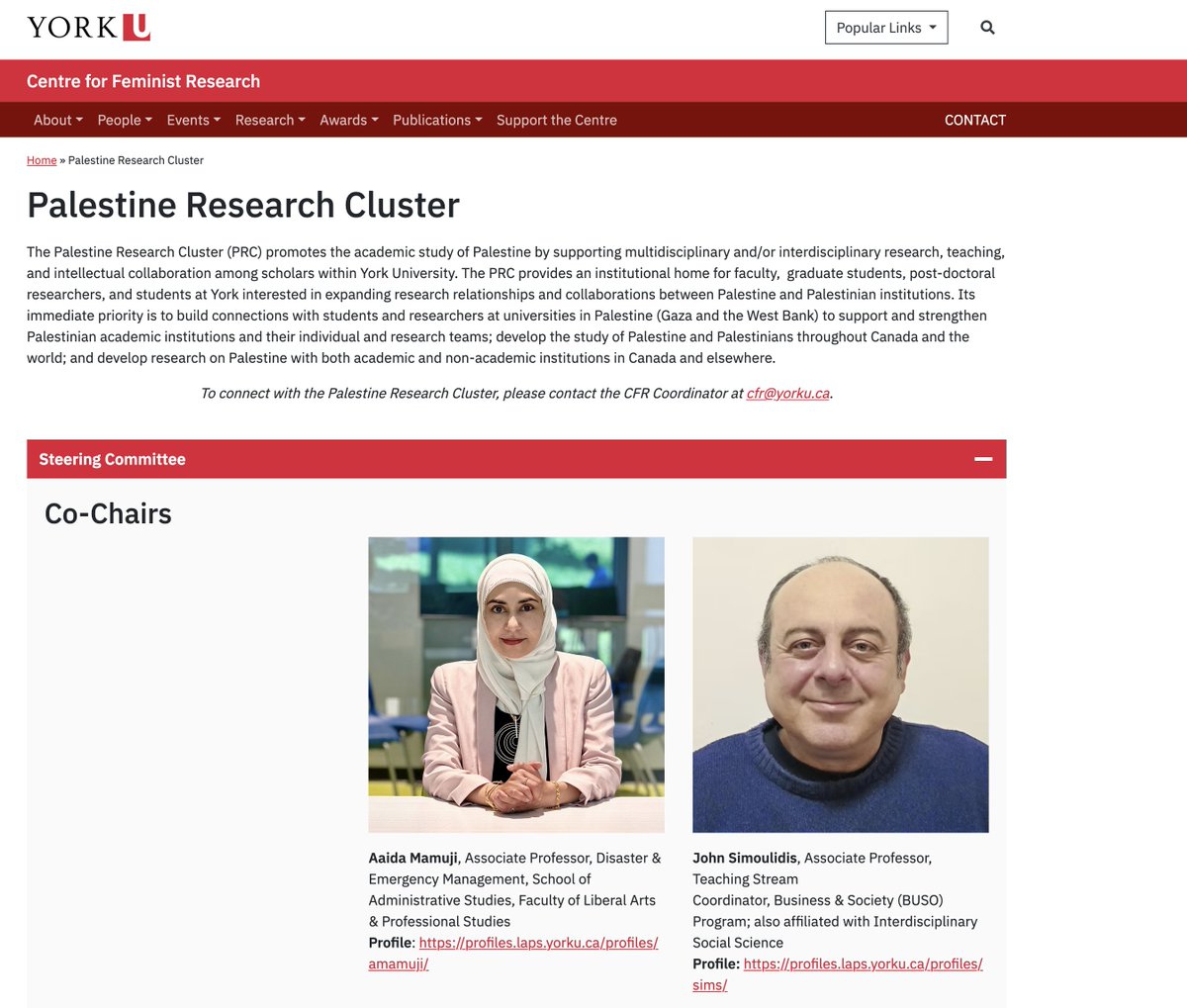 Jonathan Kay (@jonkay) on Twitter photo The new “Palestine Research Cluster” at <a href="/YorkUniversity/">York University</a> will be housed in York’s “Centre for Feminist Research”—presumably due to Hamas’ extremely strong interest in the latest breakthroughs in feminist research  
yorku.ca/cfr/palestine-… The new “Palestine Research Cluster” at <a href="/YorkUniversity/">York University</a> will be housed in York’s “Centre for Feminist Research”—presumably due to Hamas’ extremely strong interest in the latest breakthroughs in feminist research  
yorku.ca/cfr/palestine-…