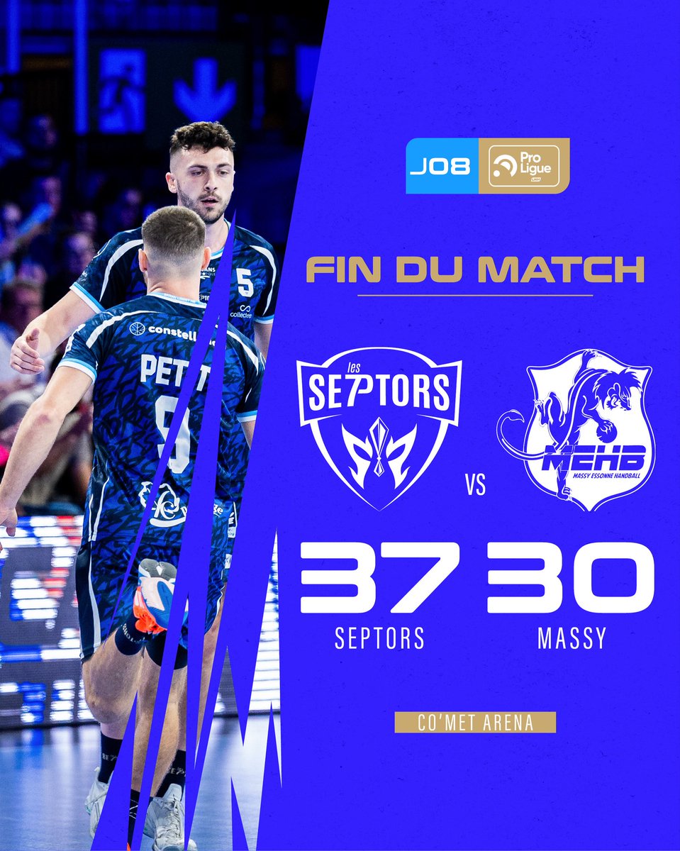 FIN DU MATCH |

UNE AFFAIRE QUI ROULE ! 🔥🔥
Devant plus de 7.529 sepectateurs (3e plus grosse affluence de l’Histoire de la Proligue), les bleus s’imposent face à Massy !

Place maintenant au shoooow de Kendji !
GIIITAAAAAAAANOOO ! 🎶

#SeptorsMassy