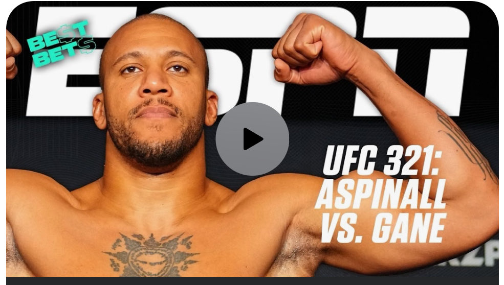 IanParkerMMA's tweet photo. Checkout #bestbets with myself and @bokamotoESPN for #UFC321

LETS GO!! @espnmma

https://t.co/pkLB5MU1ta https://t.co/Kc6d5Un962