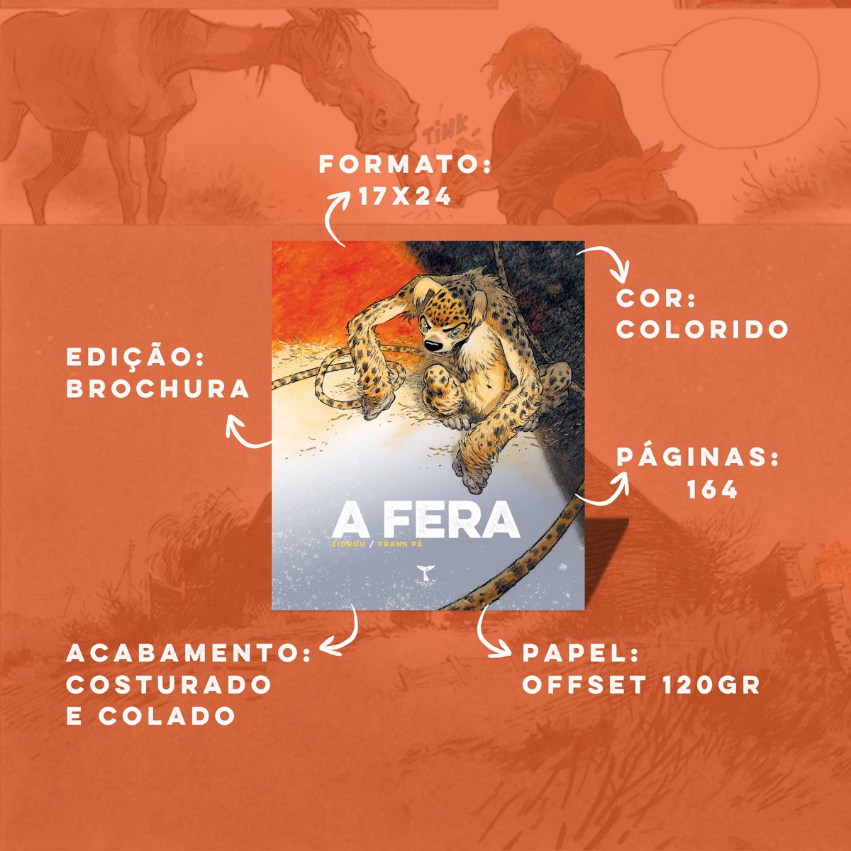 editoramobydick's tweet photo. A Fera é o primeiro volume da graphic novel escrita por Zidrou e ilustrada por Frank Pé, que reinventa a origem do Marsupilami, personagem criado originalmente por Franquin. 

Saiba mais em ➡️ https://t.co/RSJBuVzdzA https://t.co/Swlw6DLqUj