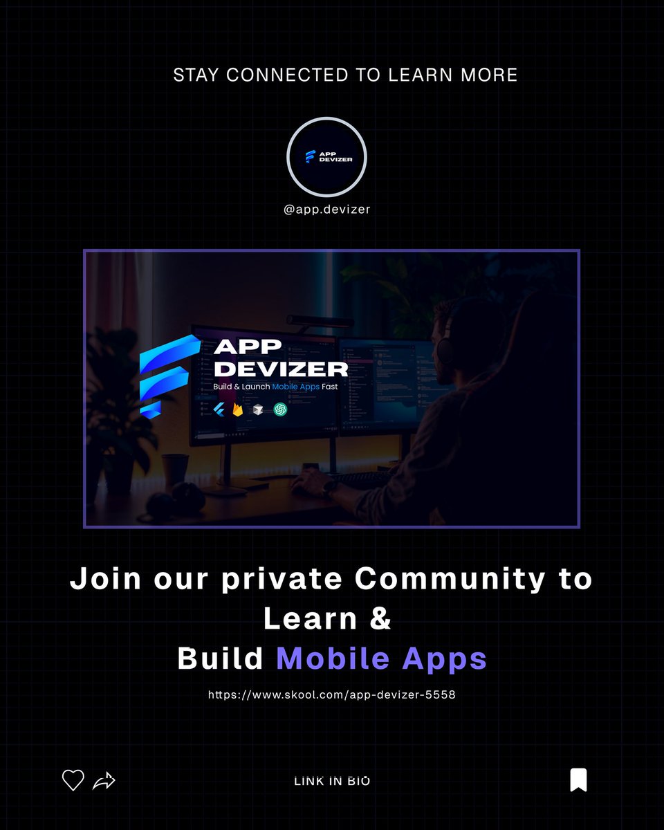 flutterdeviser's tweet image. #flutter #AppDevelopment