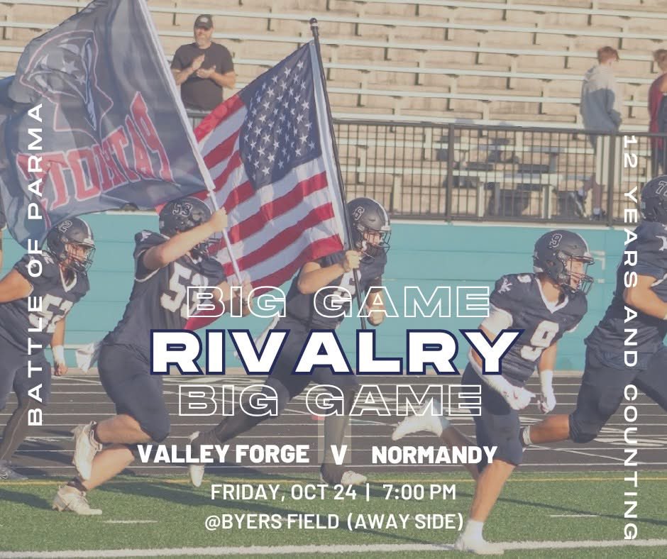 The regular season ends where rivalries burn brightest! Tonight is the Battle of Parma!!! The Patriots have dominated for 12 straight years, and tonight we fight for 13! 
Online tix: fans.s2pass.com/events/event-d… cash/credit at gate
Livestream: [youtube.com/live/6sQAWqskX…]