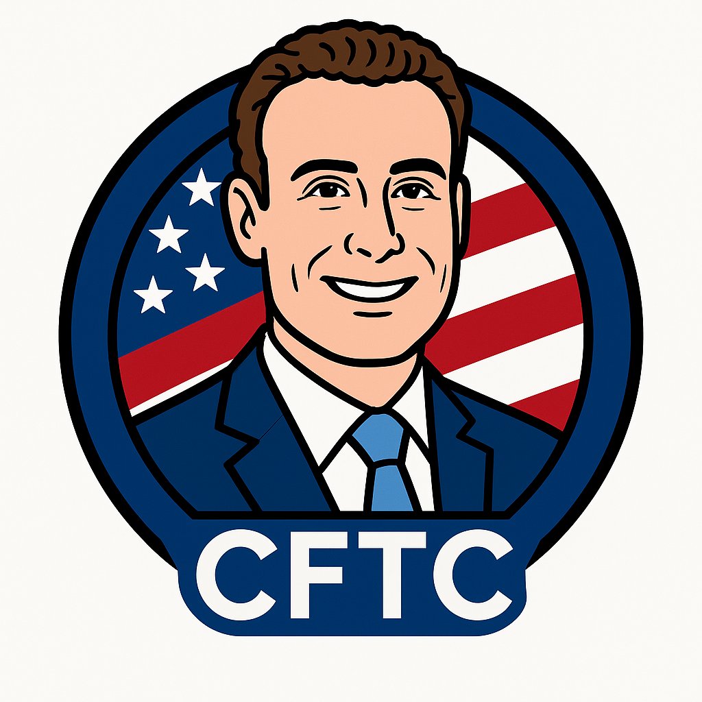 CFTC 의장으로 묘사된 마이클 셀리그의 캐리커처 초상