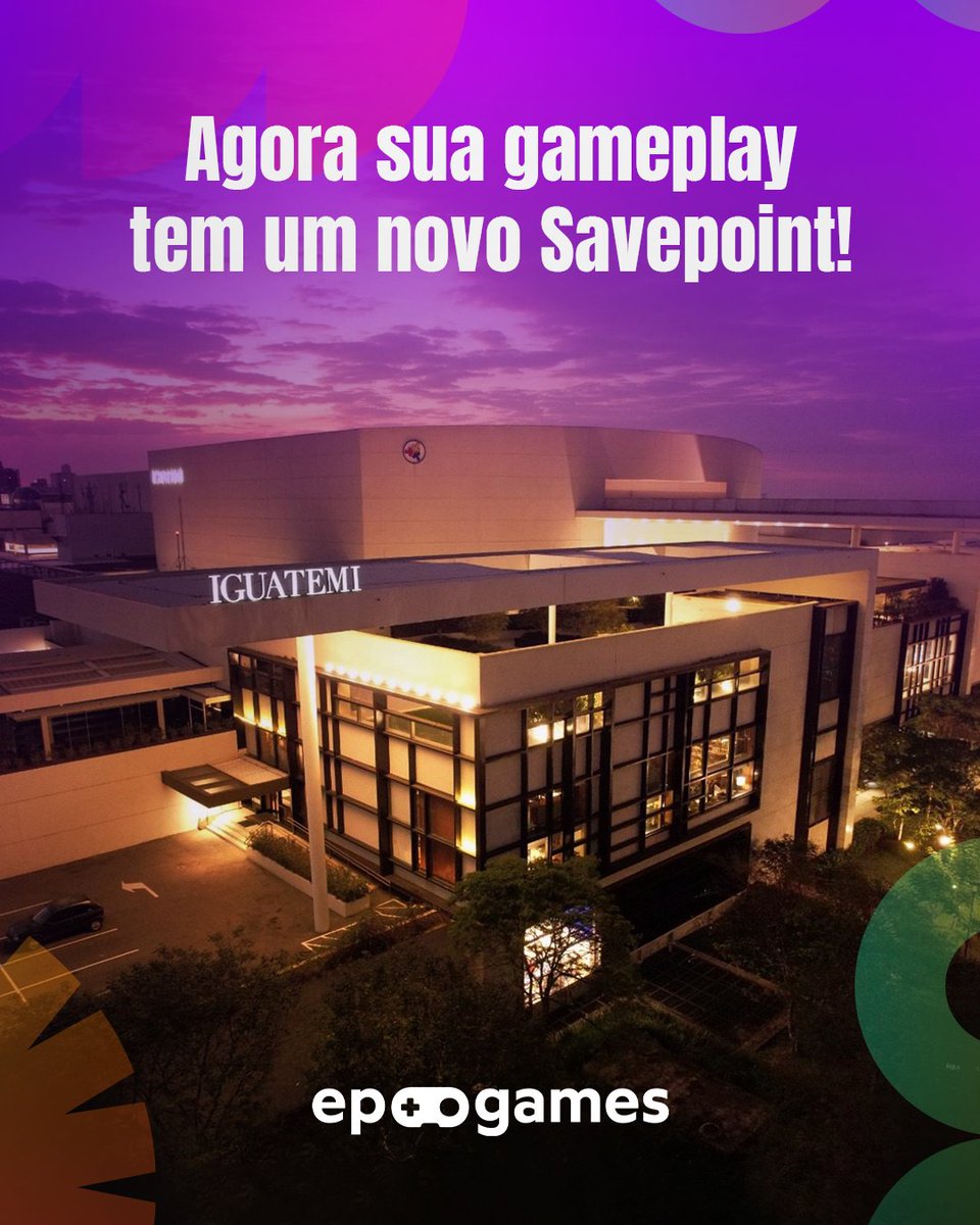 Chegou a hora de revelar onde tudo vai acontecer. 👀

📍 EP Games 2026 — Shopping Iguatemi Campinas

Prepare-se pra viver 4 dias de experiências, competições e encontros que vão marcar a história do cenário gamer brasileiro.

#EPGames2026 #ShoppingIguatemiCampinas
