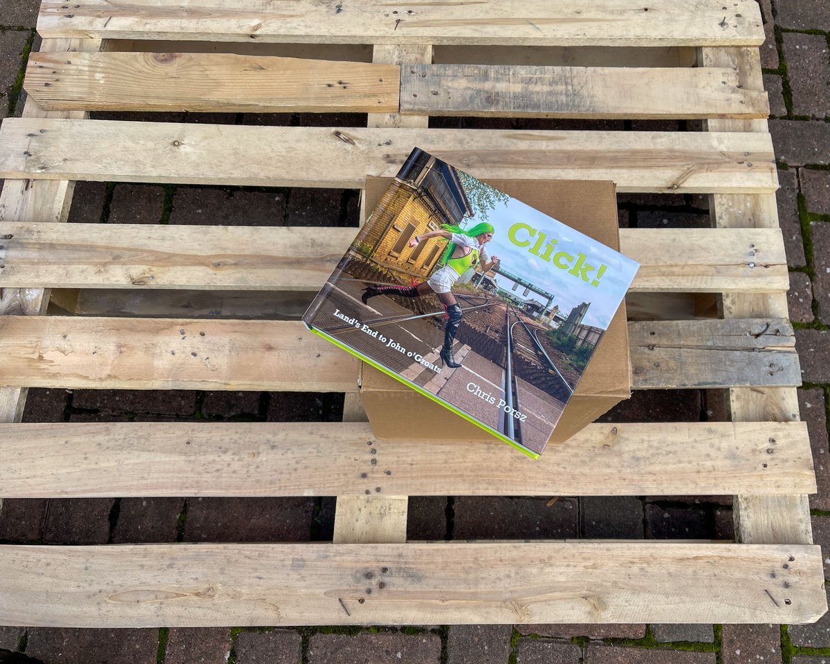 Just SHARE this post &amp; win FREE copy of CLICK! Lands End to John o' Groats. 
From chrisporsz.com &amp; Amazon.
From <a href="/upthegardenbath/">Up The Garden Bath</a> Unity shop <a href="/Queensgate_PB/">Queensgate</a>  Peterborough.#photographer #photography #photos #streetphotography