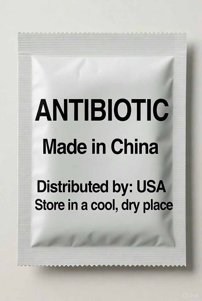 ⚠️America is completely dependent on India and China for the majority of its critical medications.

✴️China has a chokehold over the US with rare earths, but a far bigger chokehold would be restricting access to 700 critical medicines.

✴️Only 10% of Active Pharmaceutical