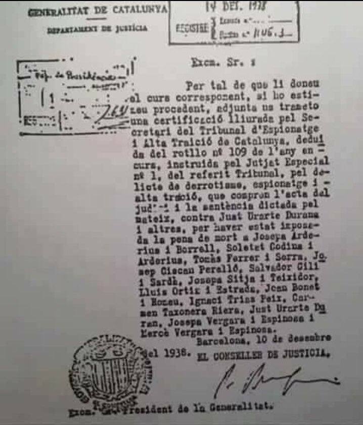 Mon Bosch i Codina 🇪🇺 (@josepramonbosch) on Twitter photo El parlament de Catalunya, multará a quien diga que Lluís Companys fue un criminal.
Lluis Companys fue un criminal.
Si quieres ser multado por el Parlament de Catalunya, puedes RT. El parlament de Catalunya, multará a quien diga que Lluís Companys fue un criminal.
Lluis Companys fue un criminal.
Si quieres ser multado por el Parlament de Catalunya, puedes RT.