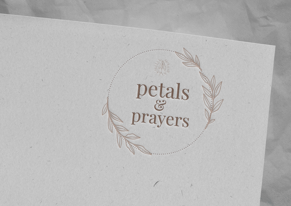 shahan953's tweet photo. Petals &amp; Prayers! Another milestone has been finished today! I'm really happy that my clients are happy.  Follow me to see more!

#LogoDesign #illustration #vector #GraphicDesigner https://t.co/Ut7VBXXunb