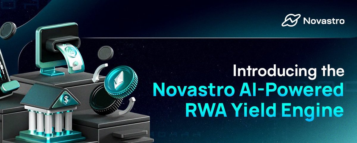 KarinateG's tweet photo. Let’s talk about the @Novastro_xyz AI-Powered RWA Yield Engine.

In traditional finance, yield comes when people manage and move funds around for returns.

While with Crypto, most RWA projects let you hold tokenized assets and wait for returns.

Novastro flips that. https://t.co/tfLQyq3XZO