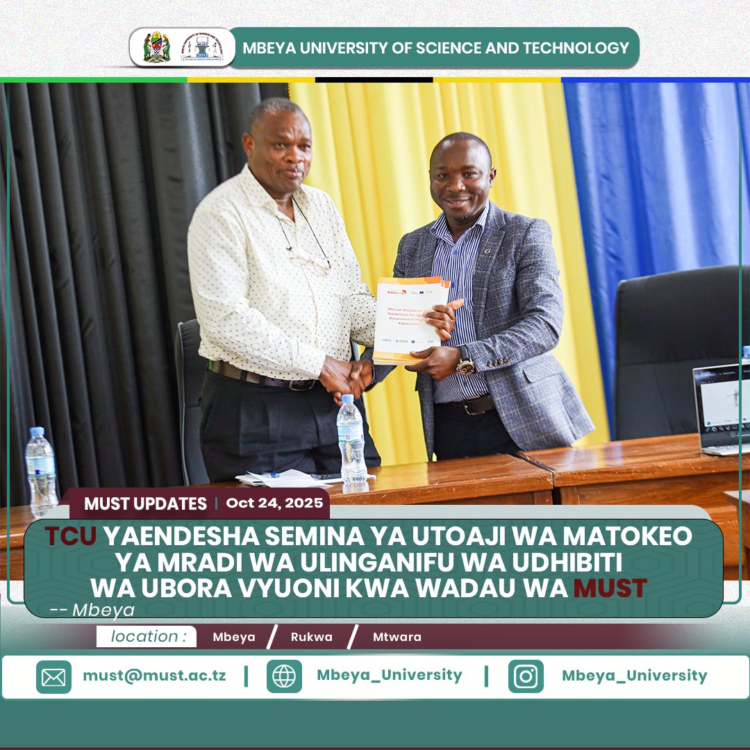 Mbeya University of Science and Technology tweet media