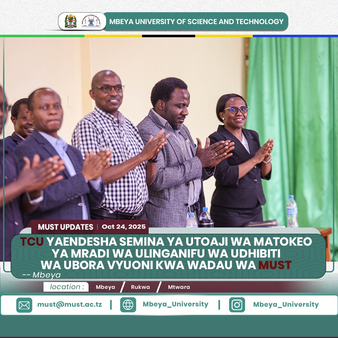 Mbeya University of Science and Technology tweet media