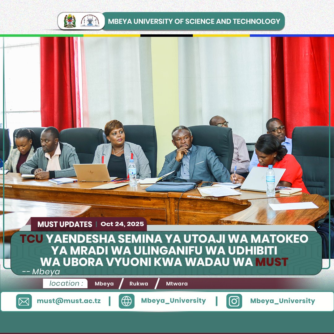 Mbeya University of Science and Technology tweet media