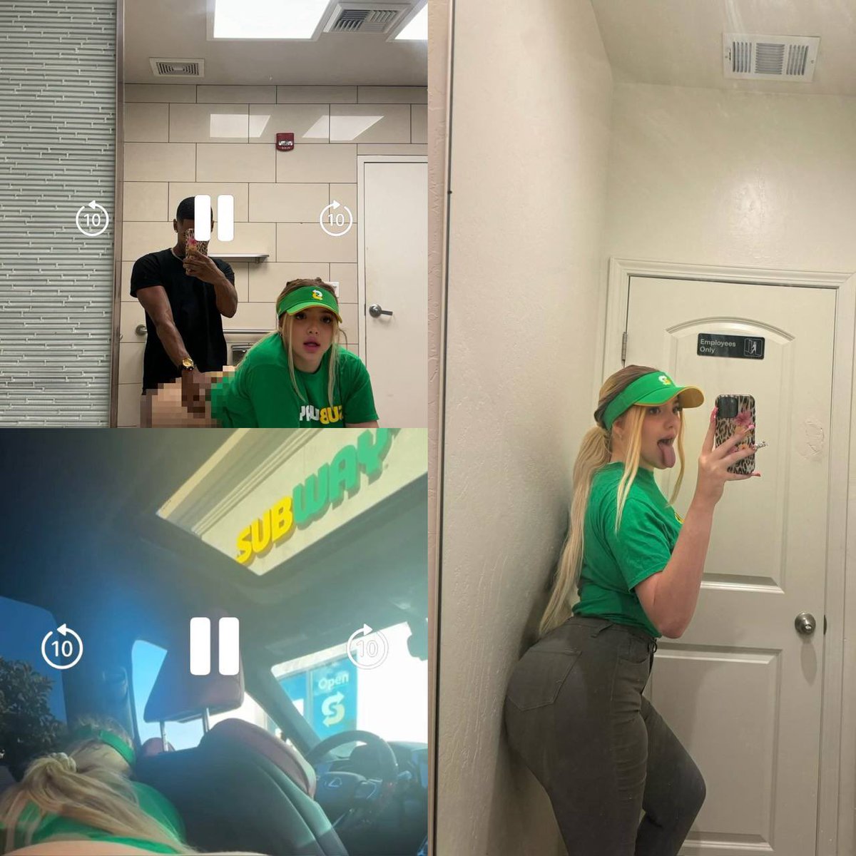 ItsKipro1's tweet photo. Just saw the part tow of Subway employee video that was viral did you saw??#America    #Australia   #UK
                       #subwaygiral              
                                 👇👇
              https://t.co/PIvLT7ewuU https://t.co/pLWELBsOqo