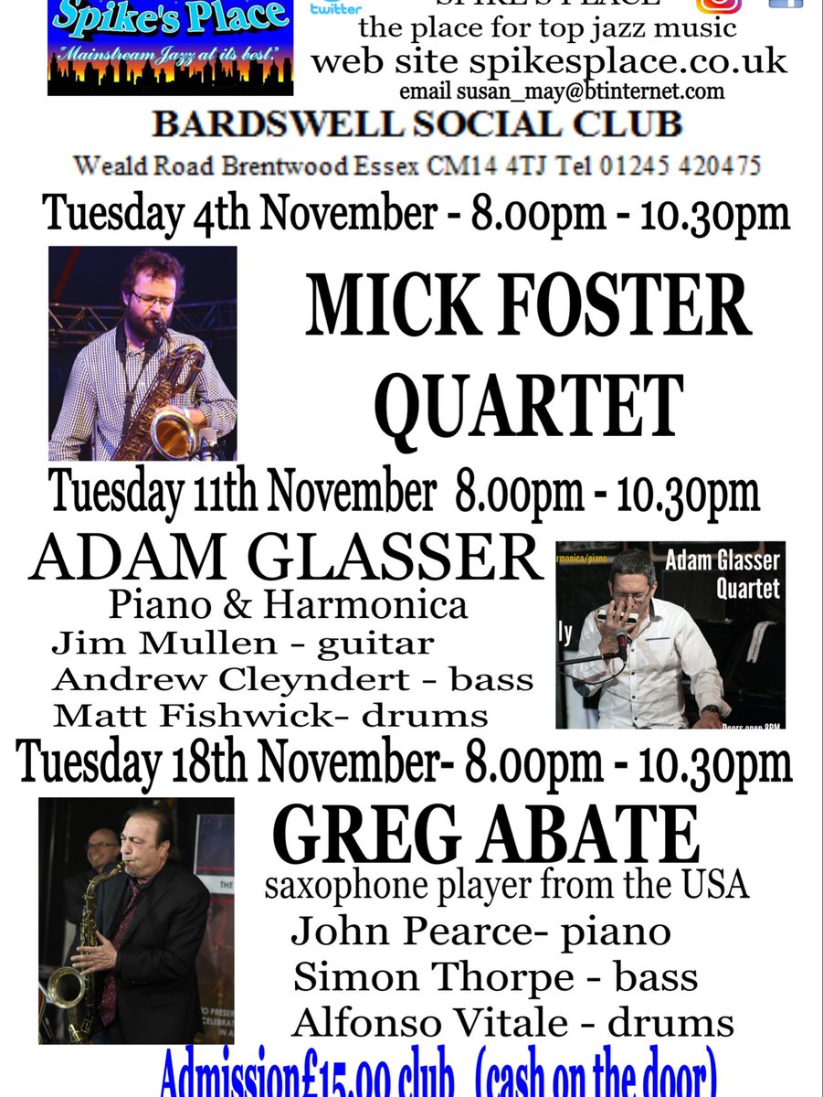 Spike’s Place Jazz (@jazzspike) on Twitter photo 