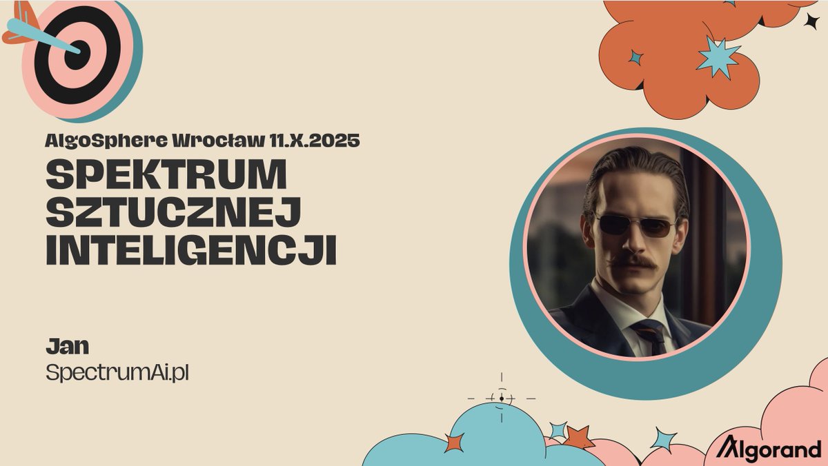 Algorand_CEE's tweet image. IMO one of the funniest, yet most educational talks at #AlgoSphere! 

In the recently trending world of #AI 🤖 full of self-proclaimed “experts,” Jan stands out — he knows #Artificial_intelligence inside out, as well as from a bird’s-eye view.

Great session by Jan in Wrocław! 👏