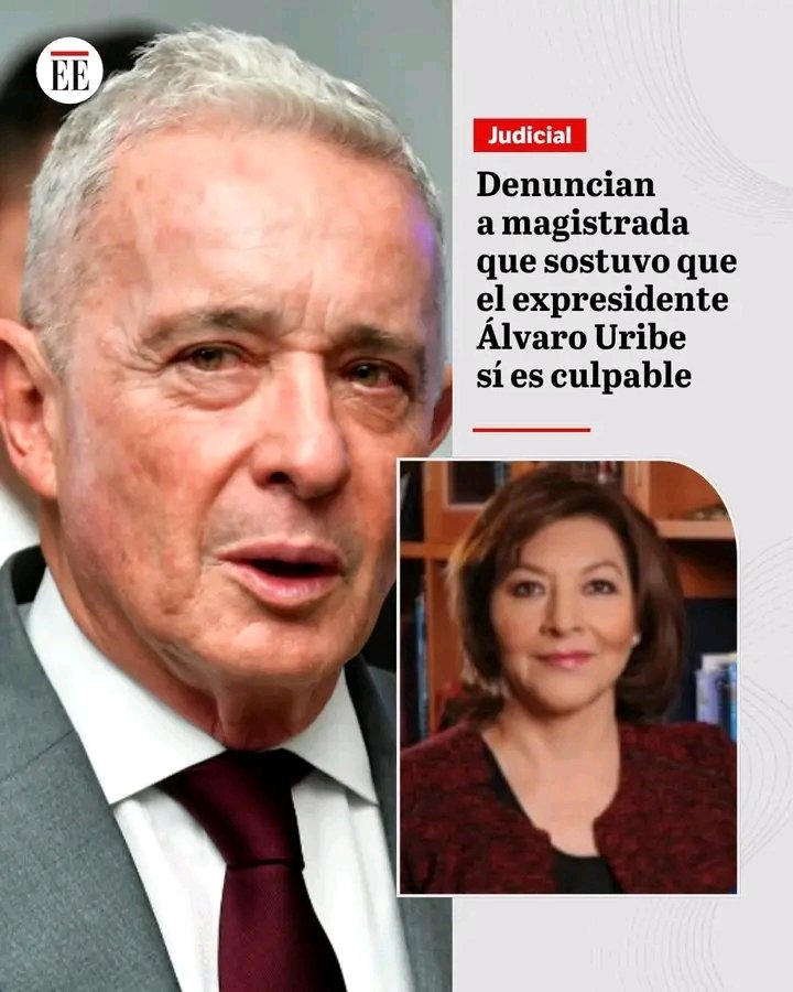 Empezó la persecución del centro democrático en contra de la Magistrada del Tribunal Superior de Bogotá que demostró en más de 400 páginas que el expresidiario Uribe era culpable de los delitos por los cuales fue condenado por la jueza Sandra Heredia. 

Urgente una constituyente.