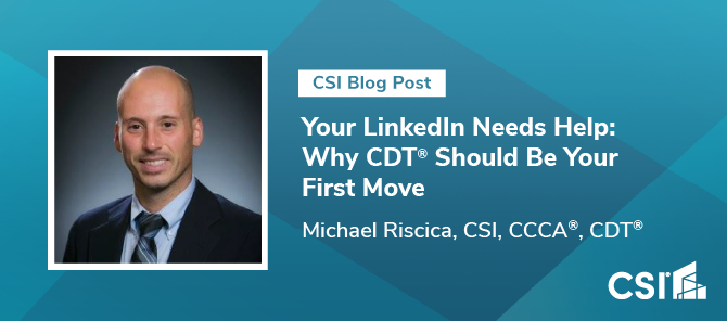 CSIConstruction's tweet image. Feeling lost in a sea of credentials? 🌊

Not all acronyms are equal—start with one that actually means something.

Architect Michael Riscica, @YoungArchitxPDX, explains why CDT should be your first move in #AECO careers.

👉 bit.ly/4nZzDsR

#CSICredential #CareerGoals