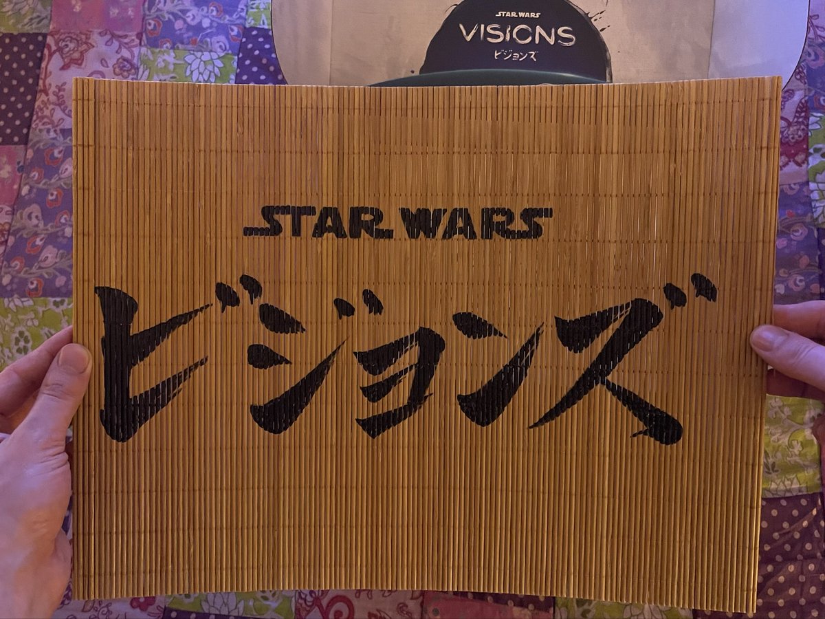 DonovanMeade's tweet image. A big thank you to @starwars for sending me this lovely package ahead of the Volume 3 release of #StarWarsVisions. Especially love the calligraphy by @Quiet_Butterfly. Just five days now until the season premiere and I’m more hyped than ever!! 😄🖤