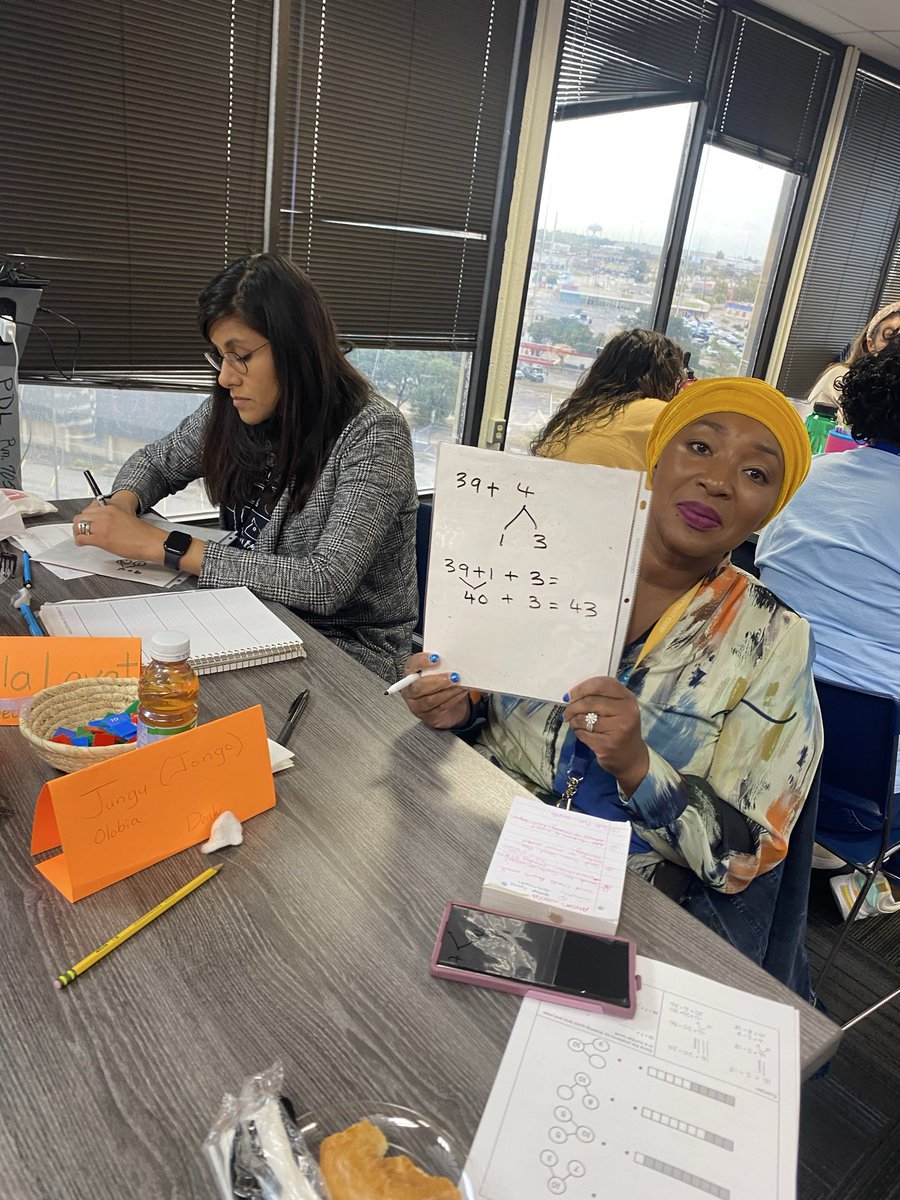 disdstemmath's tweet image. DISD Montessori teachers in math collaborative action. @AaronDaffern @Dallasacademics @DrElenaSHill @MontessoriDISD