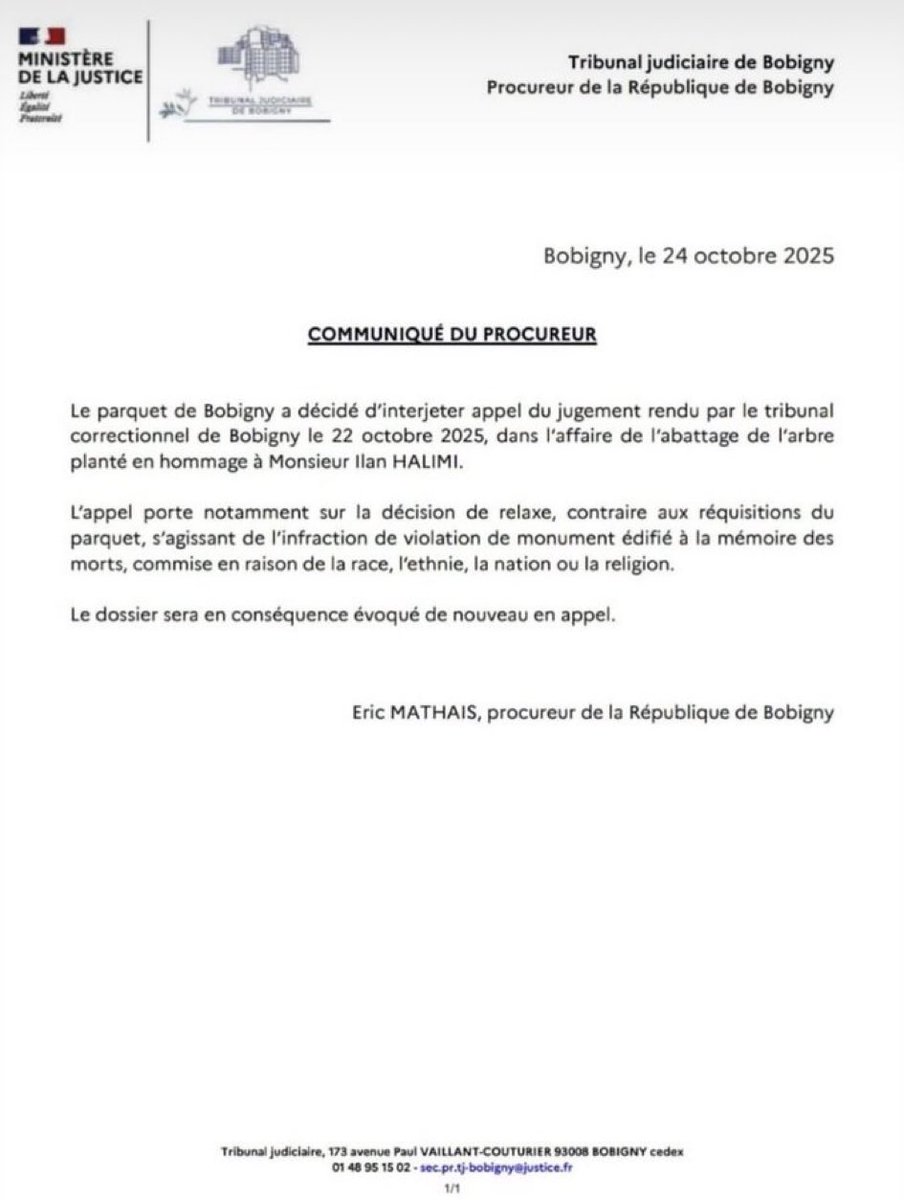 Merci Monsieur le Procureur #IlanHalimi