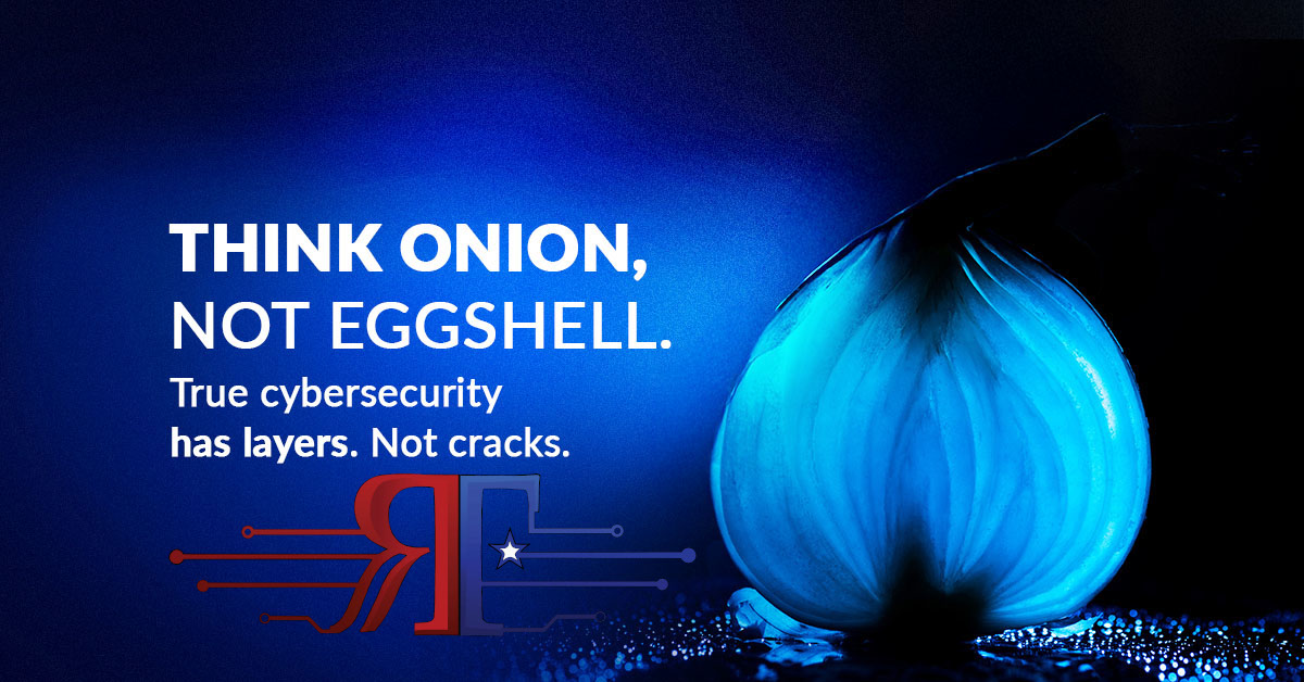 RevTekServices's tweet image. Think onion, not eggshell. True cybersecurity has layers. Not cracks. By implementing layers of security, such as firewalls, antivirus, regular security audits and more, our team can create a robust defense that adapts to new threats.

#LayeredSecurity #CyberThreatDefense